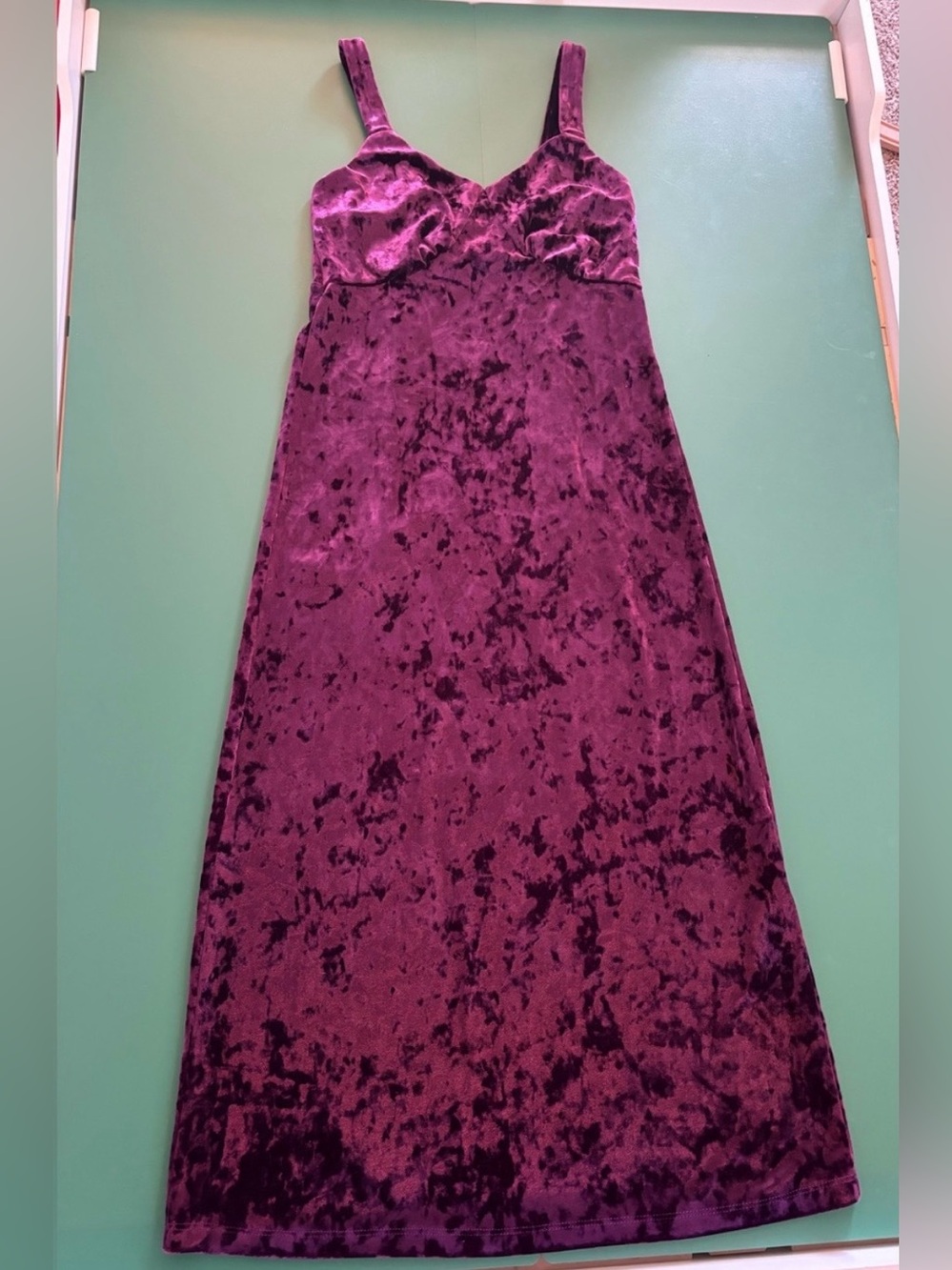 Jessica Simpson Size XS Velvet Slip Dress in Deep Plum